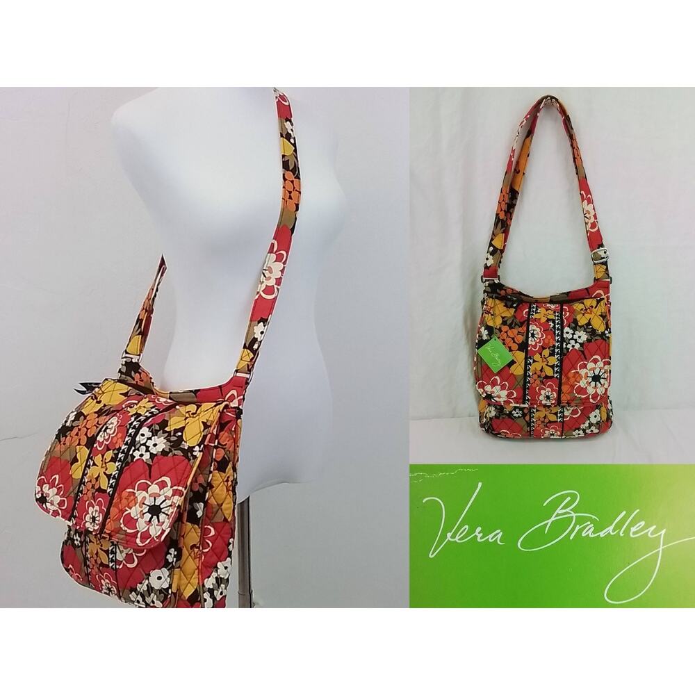 Vera Bradley Mailbag Crossbody Purse Bittersweet Pattern NWT Shelf Pull #J3582